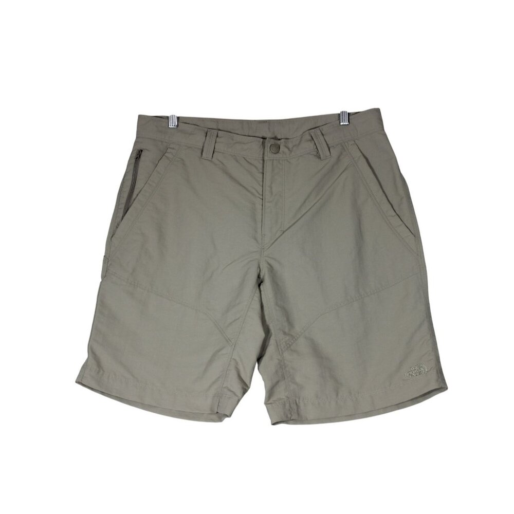 The North Face men's‎ khaki 10" outdoor hiking fishing cargo shorts 36